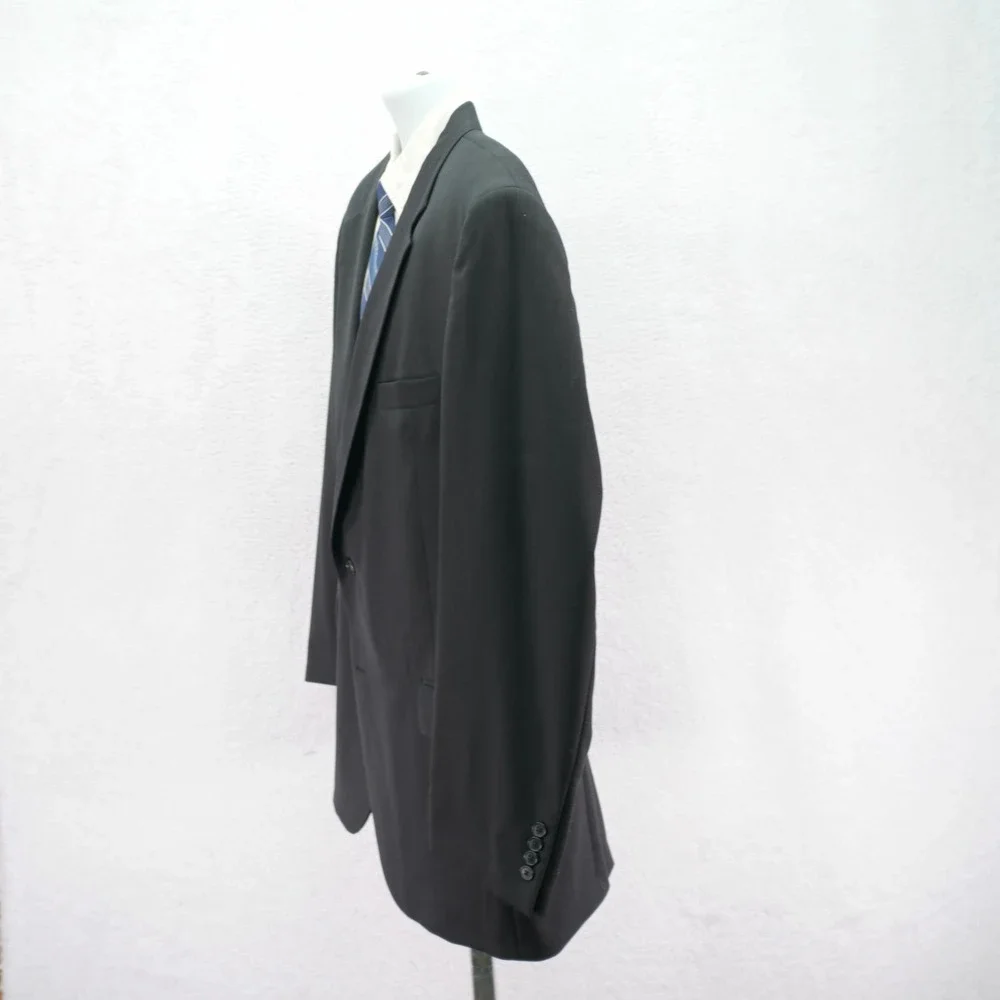 Jos A Bank Wool Charcoal Gray‎ Birdseye Blazer 44L / Slim Fit 46L